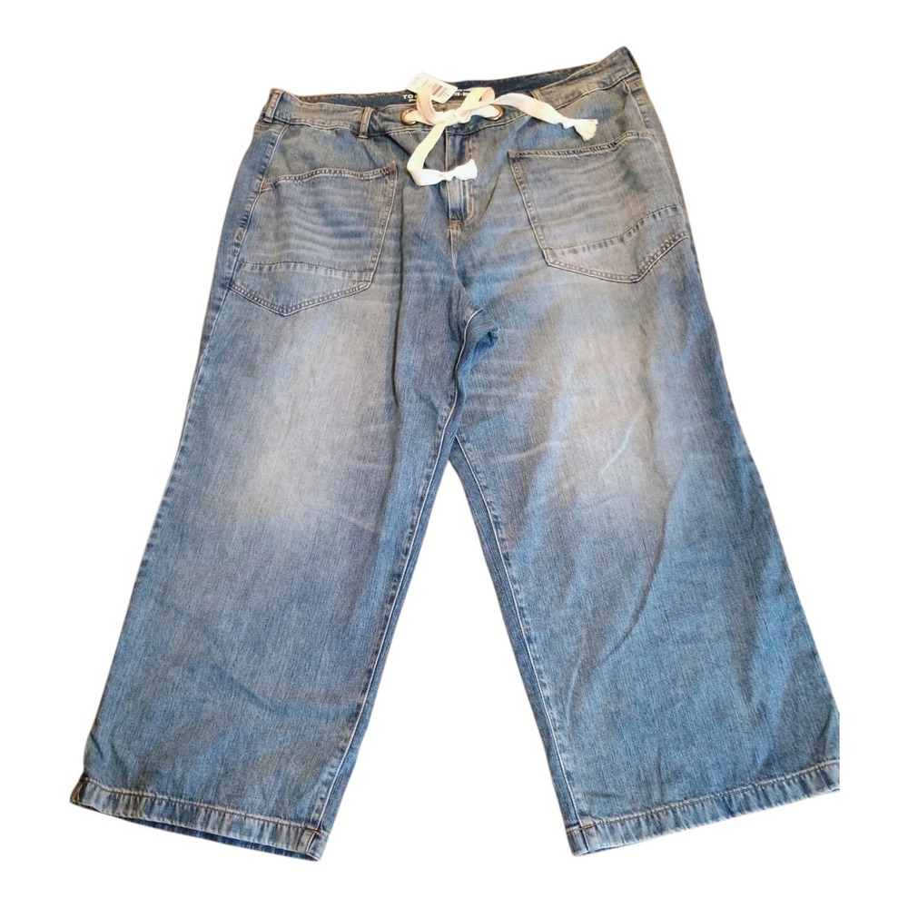 Torrid Women's 26R Medium Wash High-Rise Straight Ridgid Stretch Wide Leg Jeans